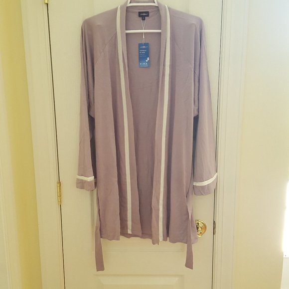 New Cosabella Purple/White Robe - Picture 2 of 5